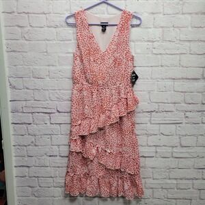 NEW Kate and Lily Sleeveless Ruffle Dress‎ Size 8 Chiffon Lined Boho Cottage